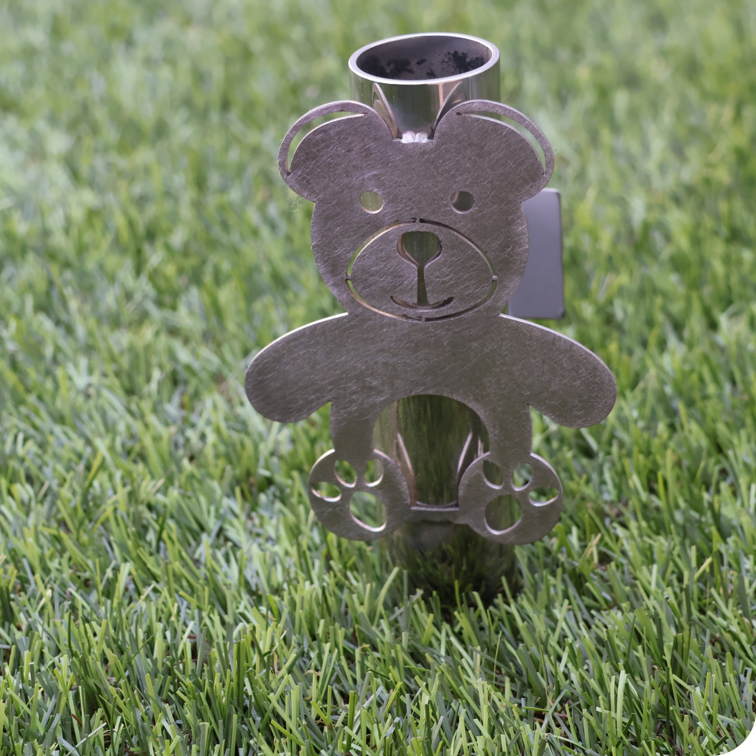 Soliflore inox ourson